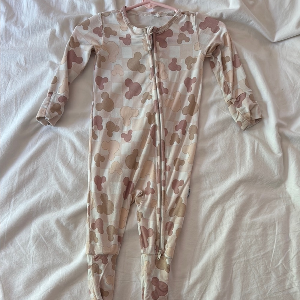 Cozy Kids Footie Pajama with Mickey Mouse Design